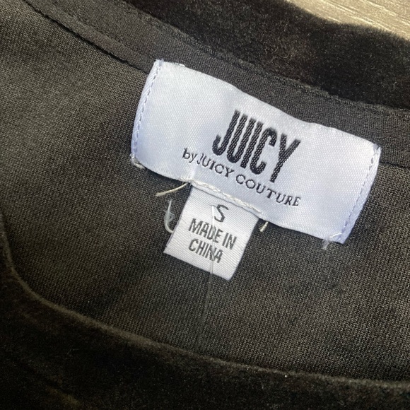 Juicy Couture Black Velvet Cut Out Dress Size Small - Picture 3 of 4